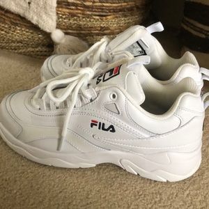 Fila white sneakers
